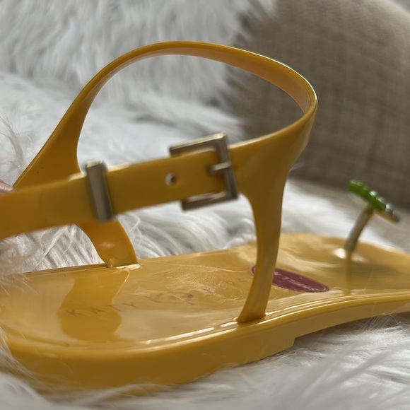 Katy Perry Sandal The Geli Flat Metallic Pineapple Women's Size 11 - Picture 7 of 8